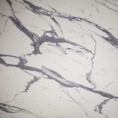 White marble (black core)