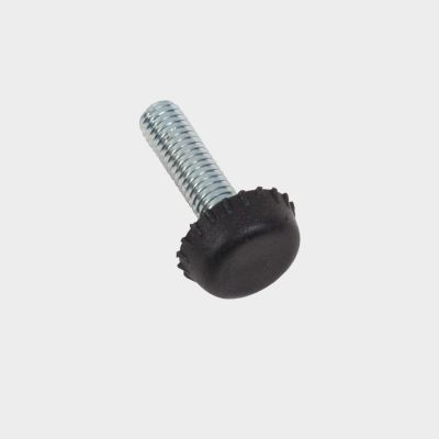 Support with thread M6x22 ø19, black