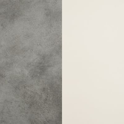 Pilkas šlifuotas betonas / Baltas