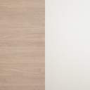 HPL back panel 813 WOOD / white HPL (4200x645)