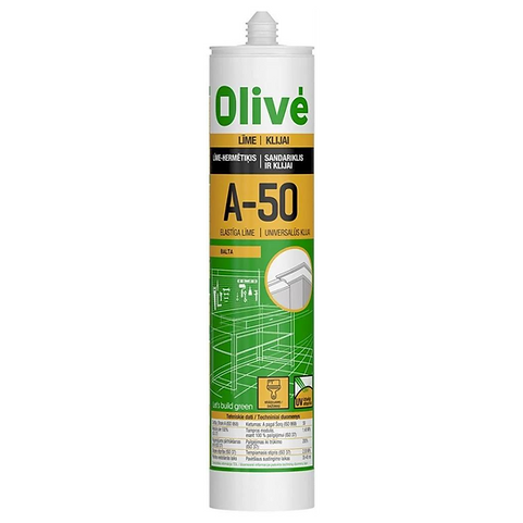 [AKU_KLI_OLIV] Olive A-50 klijai akustinėms plokštėms 290 ml